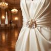 1PC Rhinestone Pearl Flower Button Covers DIY Accessories Golden Base Pearl Round Shirt Buckle Handwoven Alloy