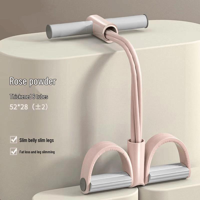 TLXT 6-Tube Foot Pedal Leg Shaper Resistance Band