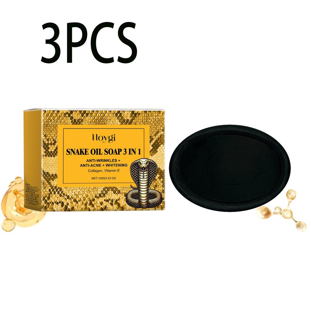 Hoygi Snake Oil Cleansing Soap Gently Cleanses Facial Skin, Leaving it Soft, Smooth, Refreshing, and Oil Controlling 100g