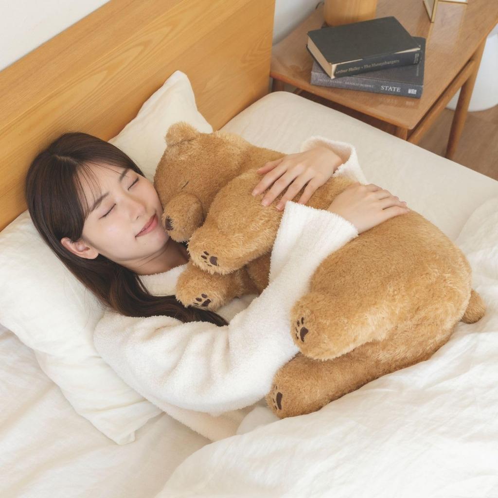 Livheart Large Soine Bear Cub Pillow (approx. 55cm Long) Cute Plush Bear Body Pillow 37054-13