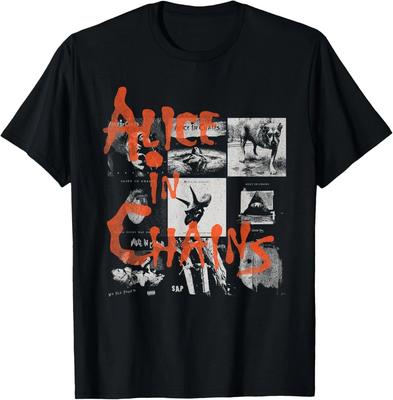 Alice In Chains Album Grid 100% Baumwolle T-Shirt Herren T-Shirts Top