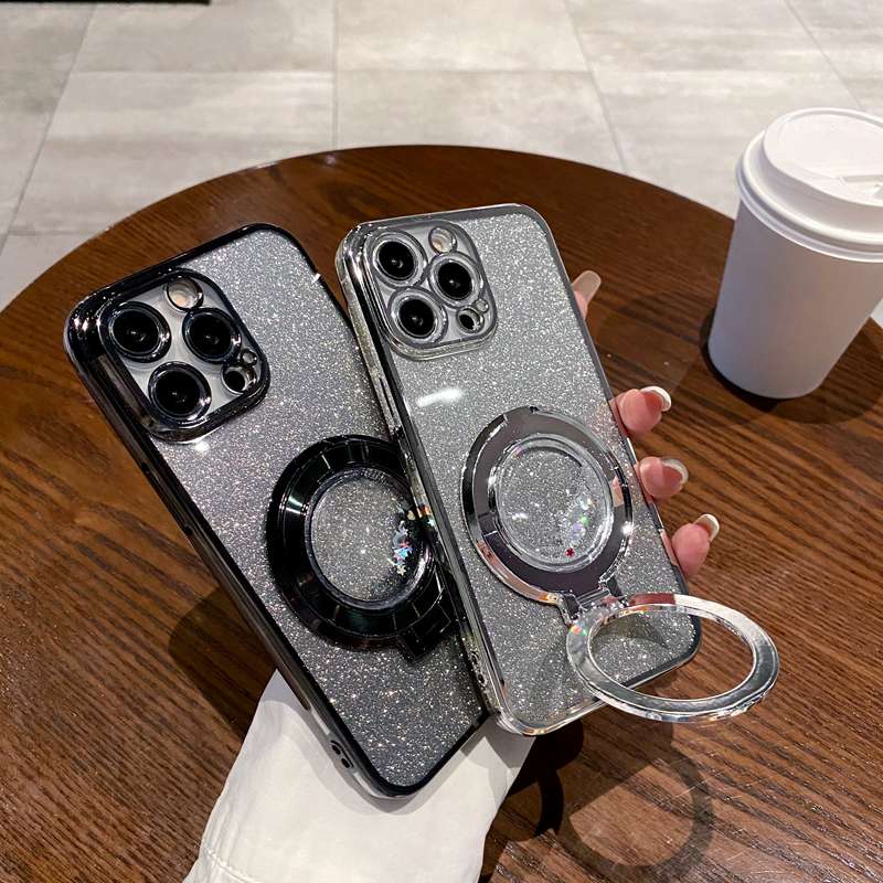 Quicksand Ring Stand Case For Infinix Tecno POP 5 Lite S23 A70 P40 Spark 10 20 Pro Plus 10C 8C 6 GO 2020 2022 2023 2024 5G Cover