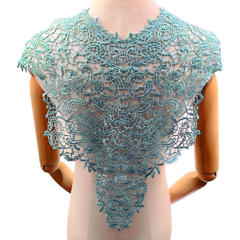 Water-Soluble Lace Collar, Polyester Silk Embroidered Corsage, Three-Dimensional Hollow Collar, Fake Collar, Front Collar And Back Collar Shawl.