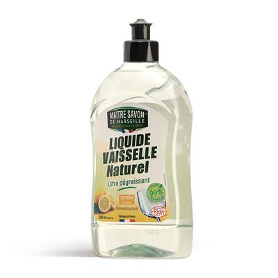 Maitre Savon De Marseille Dishwashing Liquid Lemon 500mL Dishwashing Detergent Vegetable