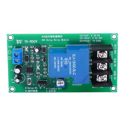 30A DC 12V Delay Timing Relay Module Delay Timer Board 0.15 Seconds Time Range