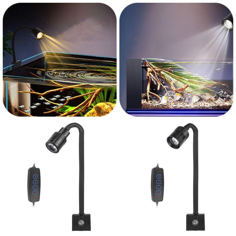 360 Degree Rotation Fish Tank Clip Lamp Waterproof LED Aquarium Plant Light  Home Decorations