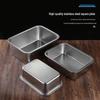 Deep Stainless Steel Rectangular Serving & Baking Tray
