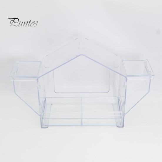 Window Birds Feeder Clear Birdfeeder with Suction Cup Squirrel-Proof Birds Feeding House for Cats And Birds Lovers Viewing Wild Birds Outside