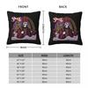 Rock Band Ghost BC Square Pillowcase Cushion Cover Pillow Case Throw Pillow Cover for Home Bedroom Car