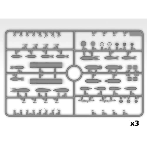 ICM 1/48 WWII British Aircraft Weapon Set Plastic Model Kit 48407