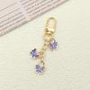 Colorful Butterfly Oil Drip Keychain Pendant for Creative DIY Alloy Earphone Case Packaging Ornaments