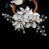 Pearl Flower Hair Clips Elegant Headwear For Women Precious Jewels Bridal Wedding Hair Accessories