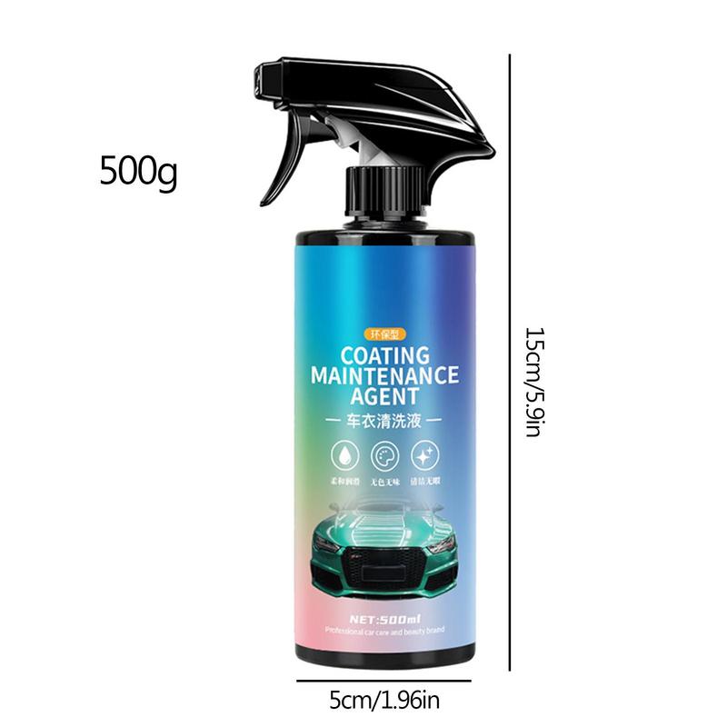 Sprej na čistenie auta Exteriér 500ml Rýchly bezvodý detailer sprej Všetko čistenie auta Umývanie Rýchly bezvodý detailer sprej Auto