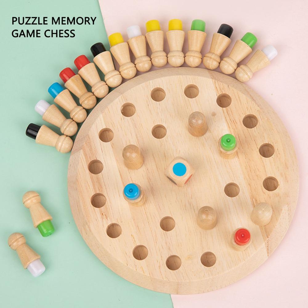 Memory Training Matchstick Chess Game Educational Blocks Block Board Game Early Learning