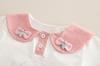 Korean Summer Baby Girl Doll Collar Short Sleeve Outfit Set