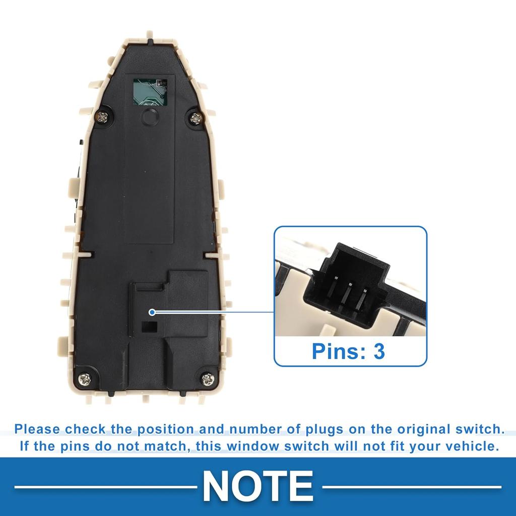 Power Window Switch No.2059050302 Window Control Switch for Mercedes-Benz C180 C200 C300 Beige
