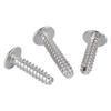 304 Stainless Steel Self-Tapping Screws: Large Flat Head, M2-M5, Cut Tail, Flat/Milled Tail Options