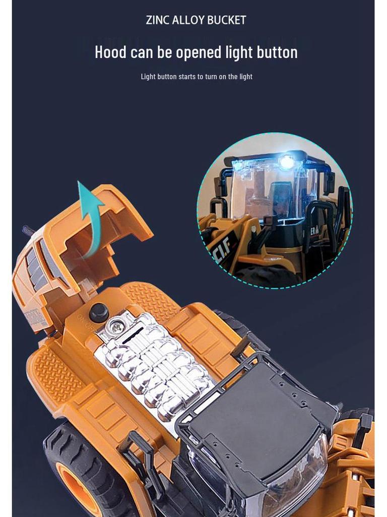 Car Cube 6103A Alloy Engineering Toy Vehicle: Road Roller, Snowplow, Bulldozer, Forklift