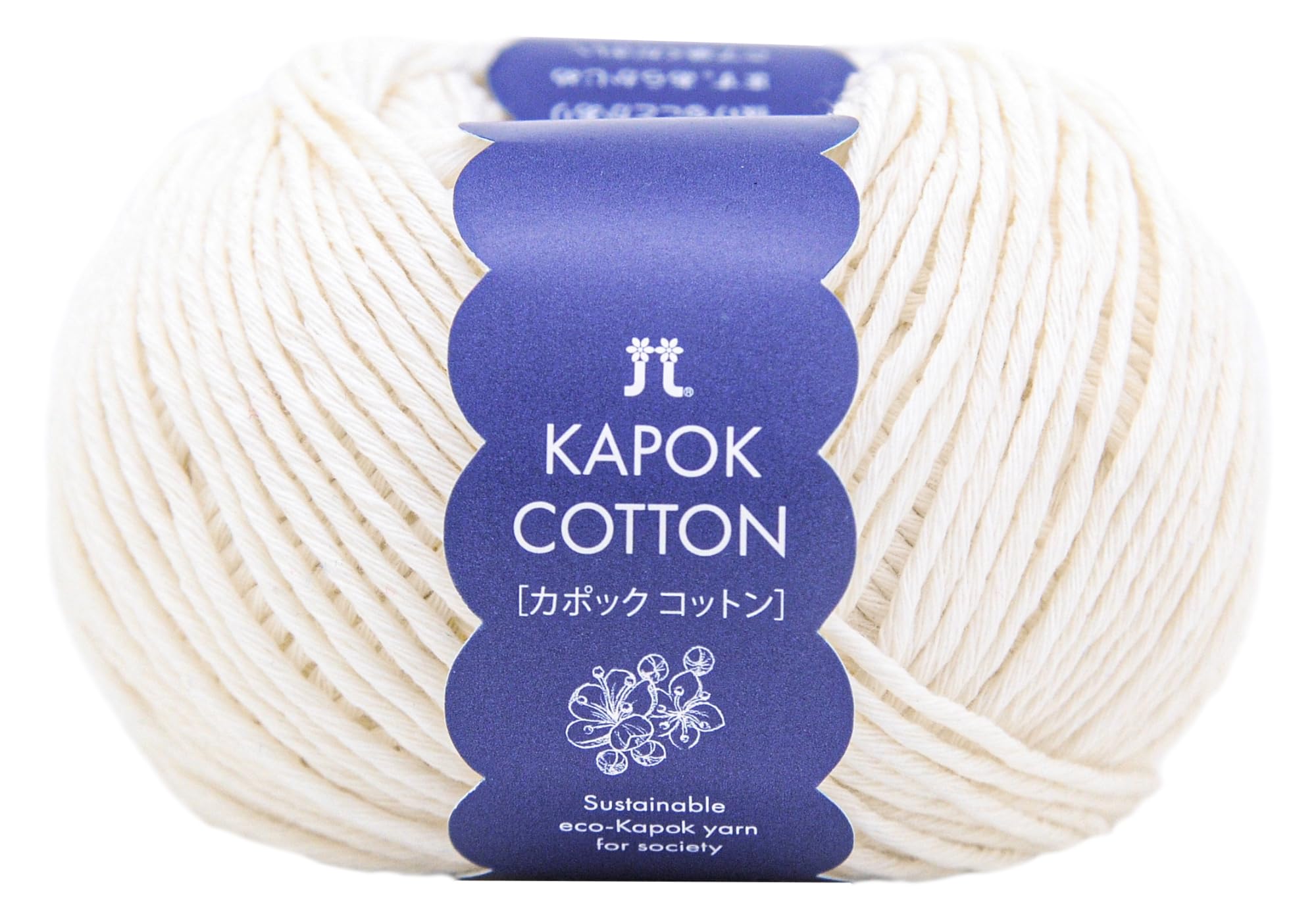 

Hamanaka Hand Knitting Kapok Medium Color 5 Set of Yarn, Cotton, Weight, 1, Jasmine, 30g, Approx. 72m, Balls, 3,398