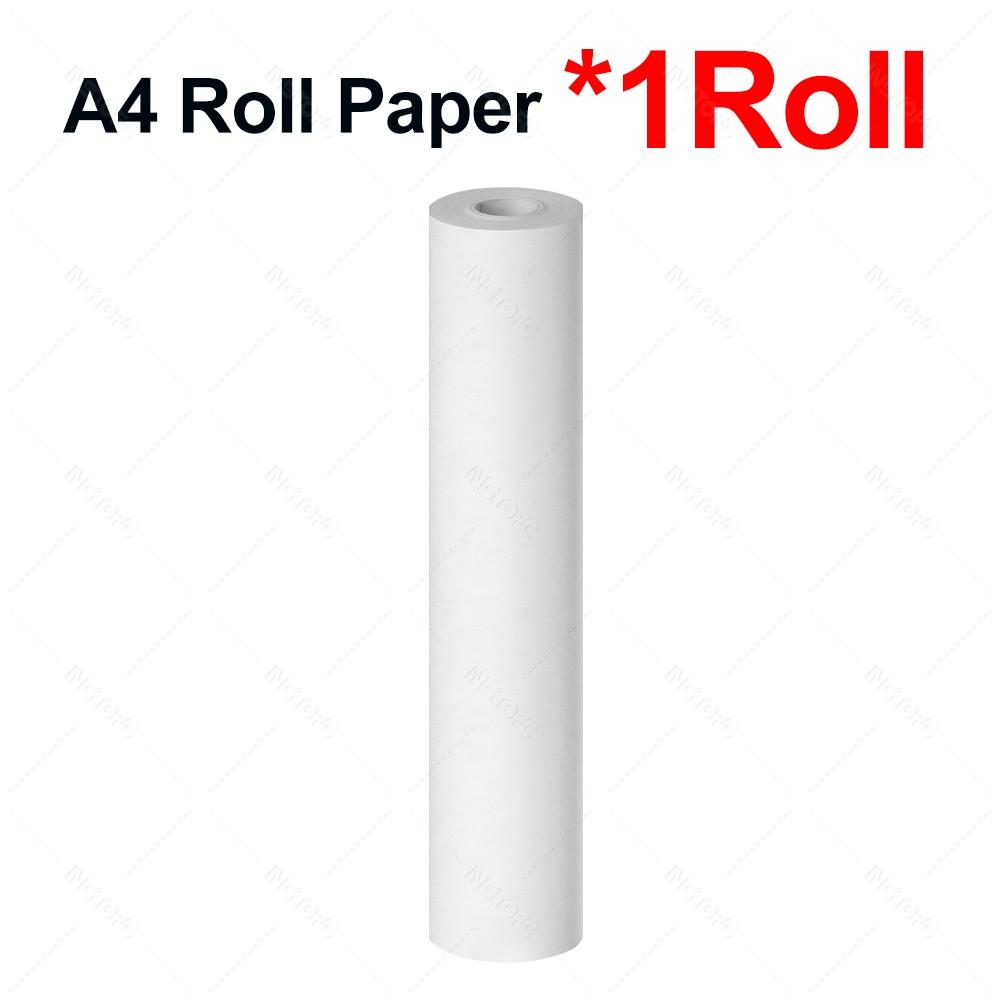 A4 Thermal Paper Rolls 210*30mm&Protective Case Anti Falling Carry Bag with Zipper for A40 Wireless Bluetooth Portable Printer