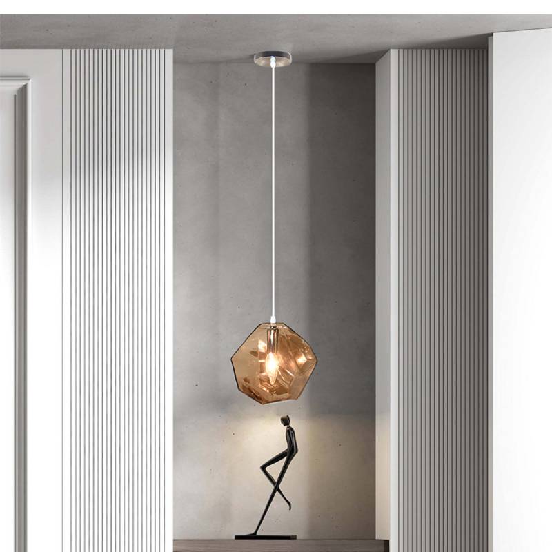 Moderne kreative unregelmäßige Glas Kronleuchter LED Küche Wohnzimmer Restaurant Bar Theke Hotel Loft Bekleidungsgeschäft Beleuchtung