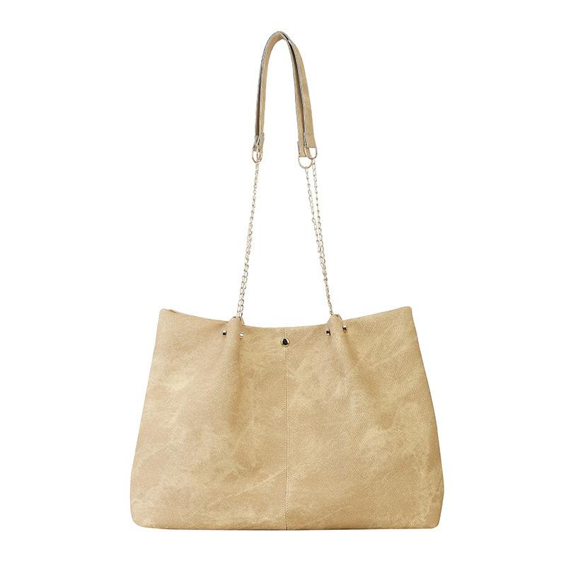 Fashionable and Casual Chain Single-shoulder Bag Minimalist Style Large-capacity Commuter Bag Tote Bag