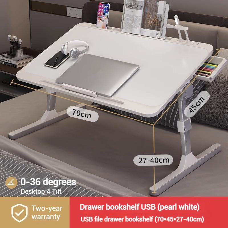 Liftable Multifunctional Folding Table Anti-Slip Laptop Bed Desk Study Work Multi-purpose Portable Lazy Table