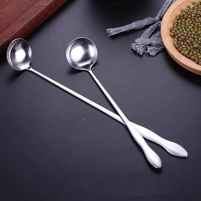 Veelzijdige 10.2" Roestvrijstalen Pollepel - Perfect voor Kruiden, Koffie Mengen & Dessert Honing - Duurzame, Roestbestendige Keukenlepel