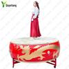 Chinese Red Dragon Boat Cowhide Drum