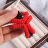 Duckbill Clip Angry Emotion Hair Clip Korean Style Cartoon Side Clip Funny Crochet Barrettes  Girl