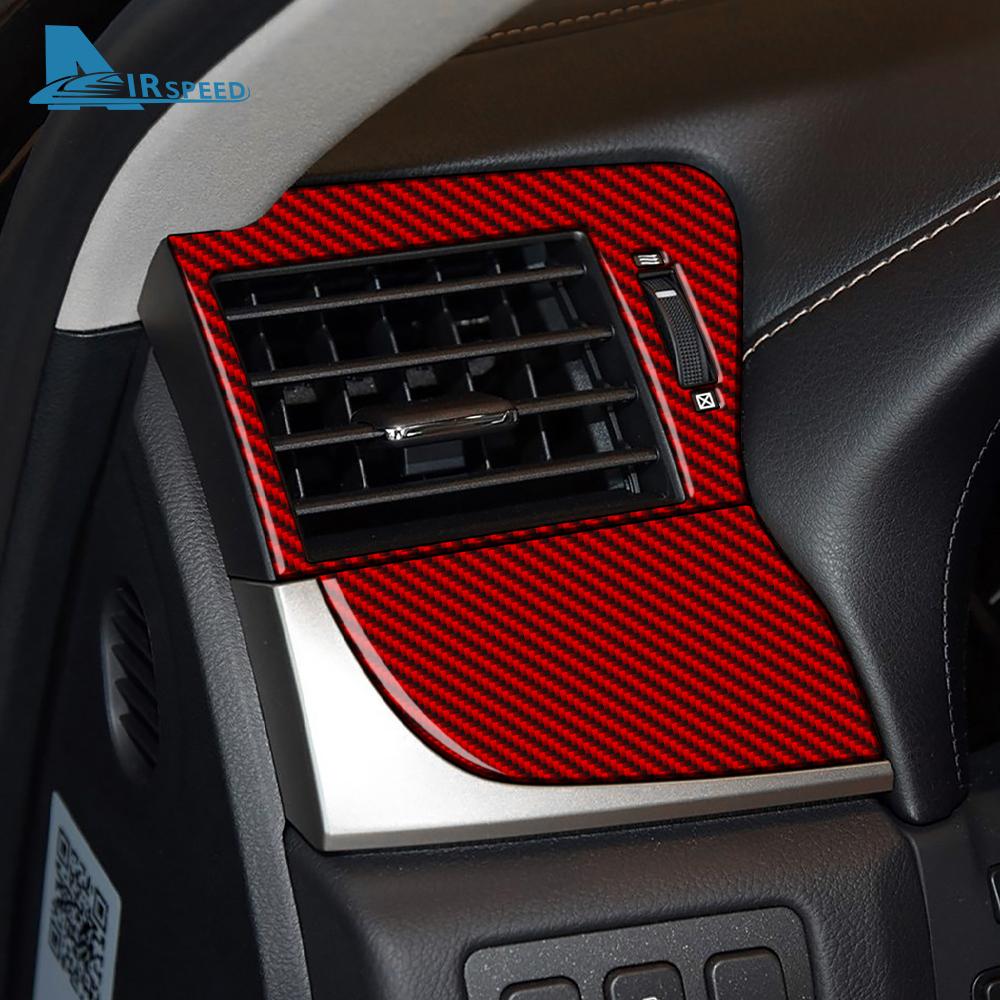 Real Soft Carbon Fiber Sticker For Lexus GS GS250 GS350 GS450h L10 2012-2015 2016 2017 2018 2019 LHD RHD Car Side Air Outlet