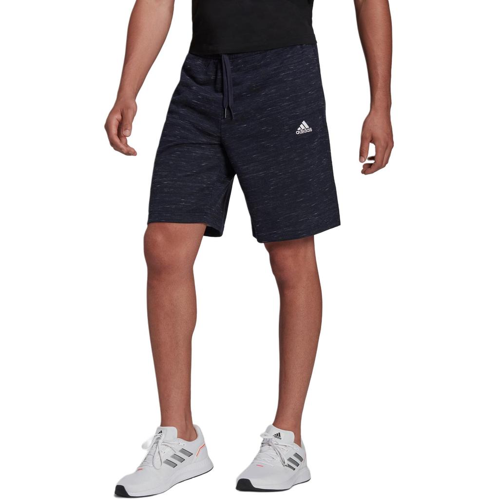 adidas Pantaloncini Essentials Mélange con Logo Stampato Sport all'Aria Aperta Vita Elastica Vita Media Pantaloncini Casual Uomo Pantaloncini Blu Inchiostro Leggendario HE1799