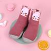 Bed Sock Cute Cartoons Plush Baby Toddler Socks Coral Fleece Sock Anti-slip Slippers Floor Sox
