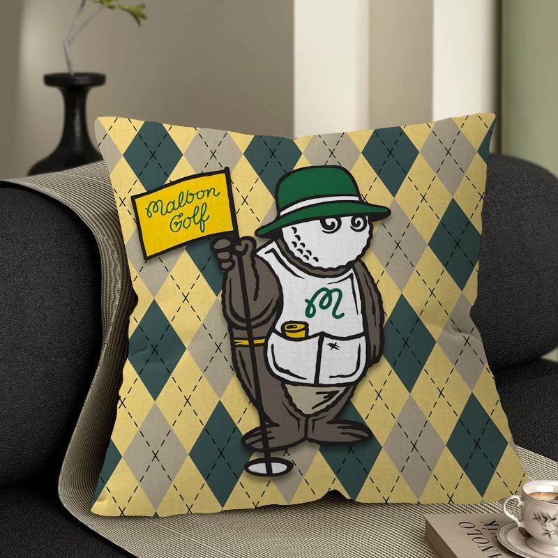 L-Leisure-M-M-Malbones Golf Office Cushion Pillowcase Car Cushion Cover45X45CM Lumbar Pillowcase Sofa Pillowcover