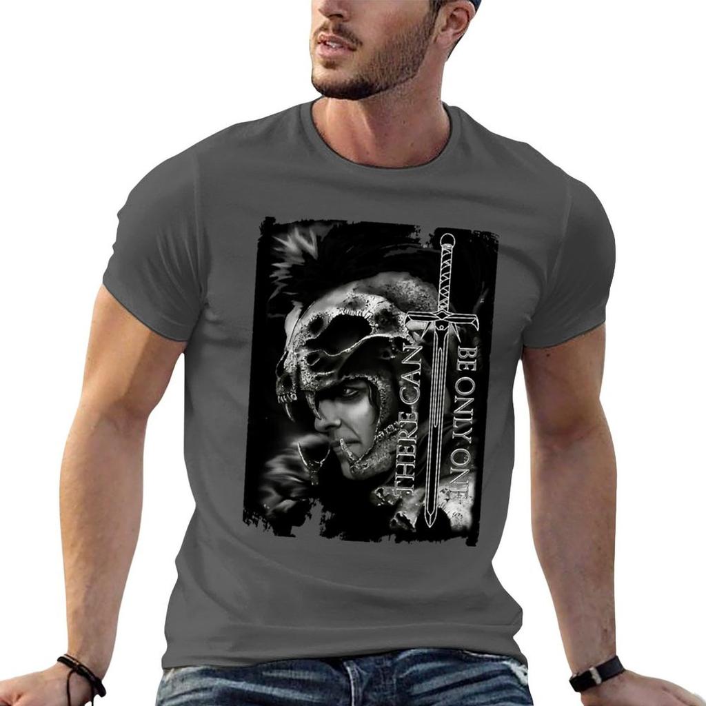 Modern Action Fantasy Story Legendary Thirst Highlander Movie Kurgan Vintage Classic Tshirt T Shirt Unisex Plain Tshirt