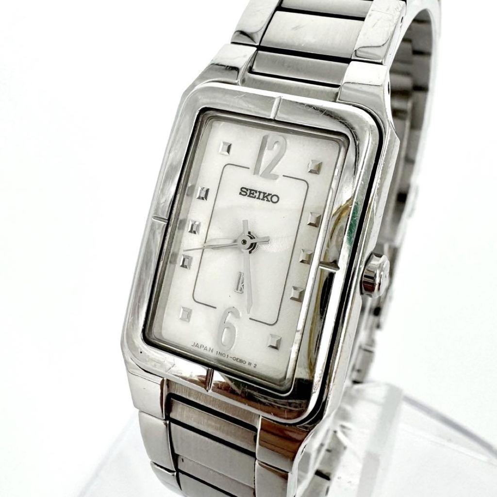 [USED] Battery SEIKO lk Lucia Silver Women's Square Watch