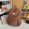 Cord-Schleifen-Rucksack Damen Leichter Zugband-Pendlerrucksack