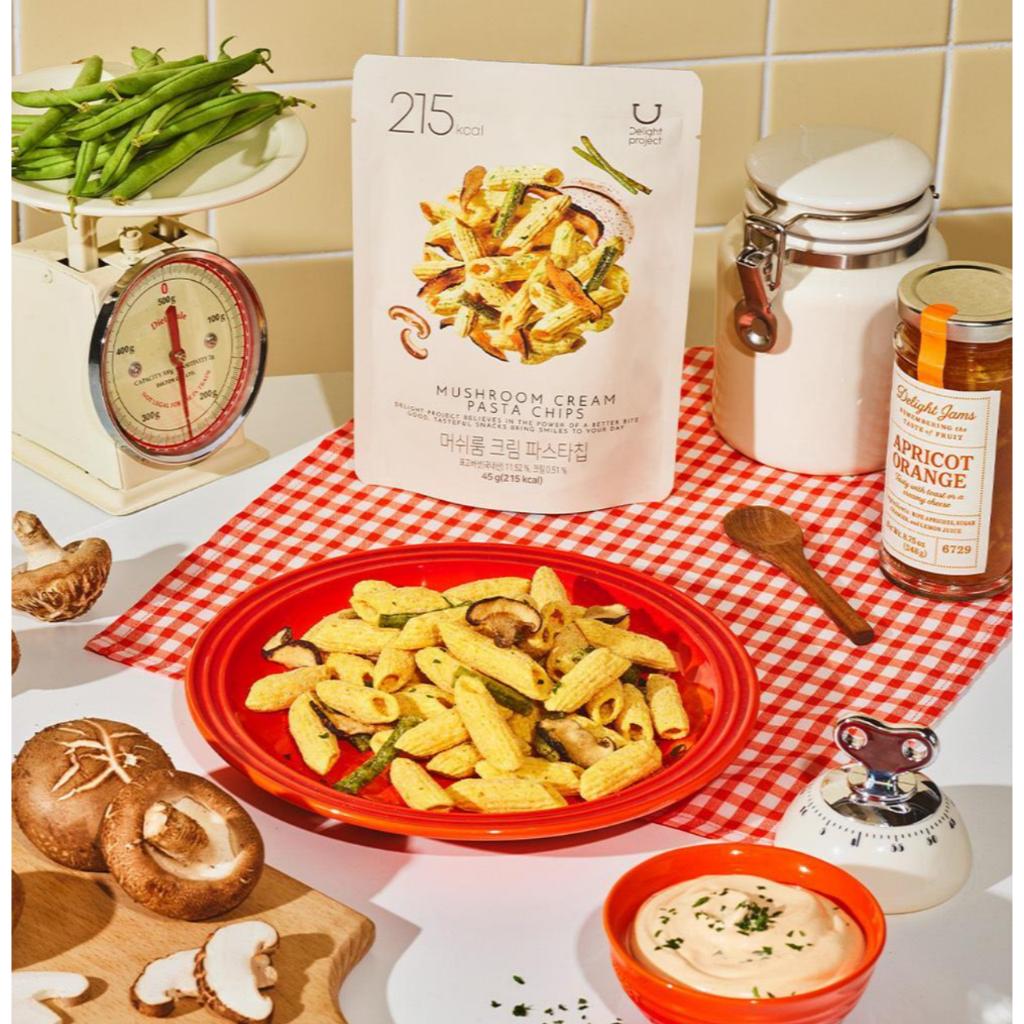 Delight project Chips de Massa Creme de Alho, Tomate e Cogumelos 45g