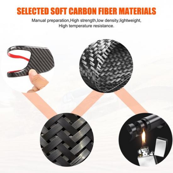 Soft Carbon Fiber Inner Handle Trim Sticker For Alfa Romeo 159 2009-2010