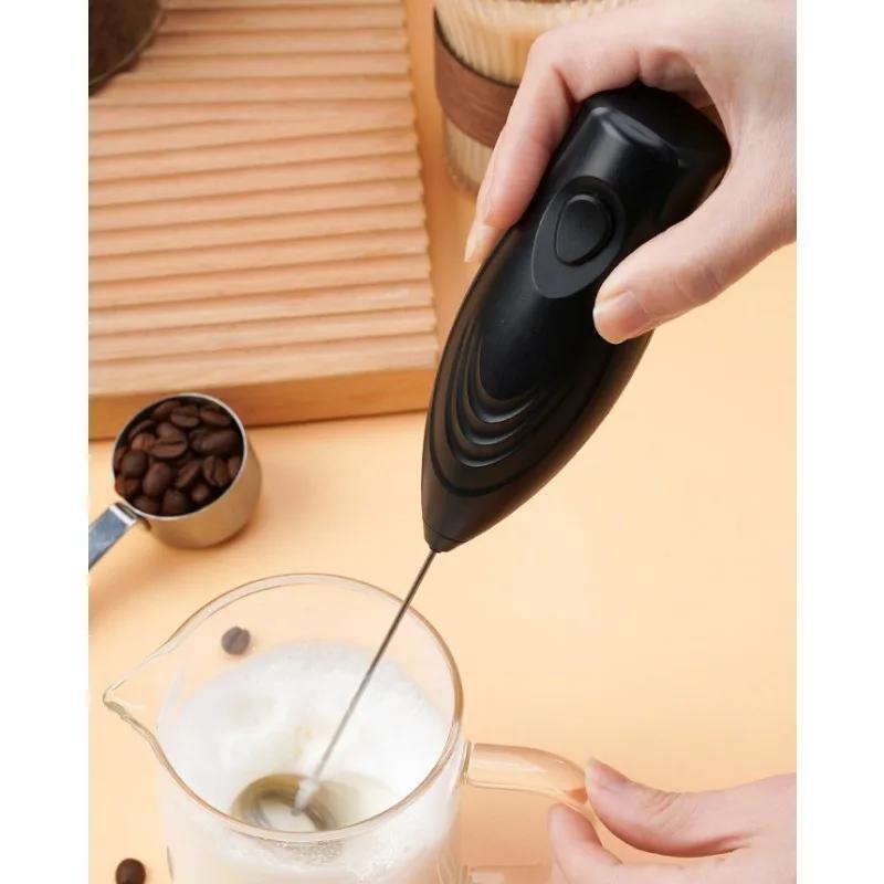 Spumant de lapte Mâner mai mare electric de mână pentru spumare a laptelui Blender de cafea de mână Spumant pentru spuma de latte Agitator de băuturi