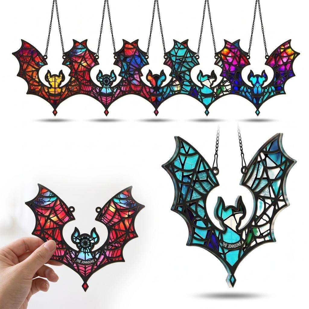 Halloween 2D Acrylic Hanging Sign for Party Decor, Window or Wall Decoration