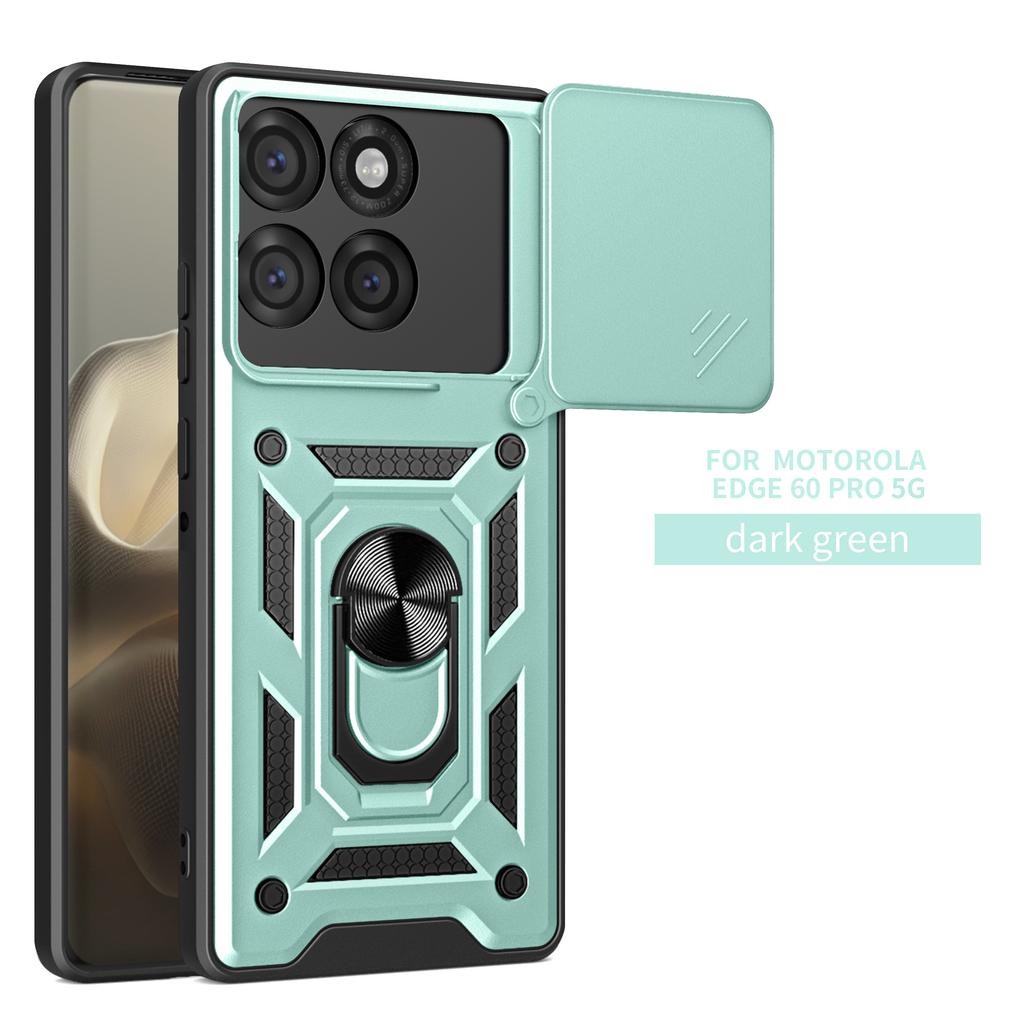 For Motorola Edge 60 Pro Case Moto Edge 60 Neo Phone Case Edge 70 Magnetic Ring Holder Armor Slide Camera Protect Back Cover