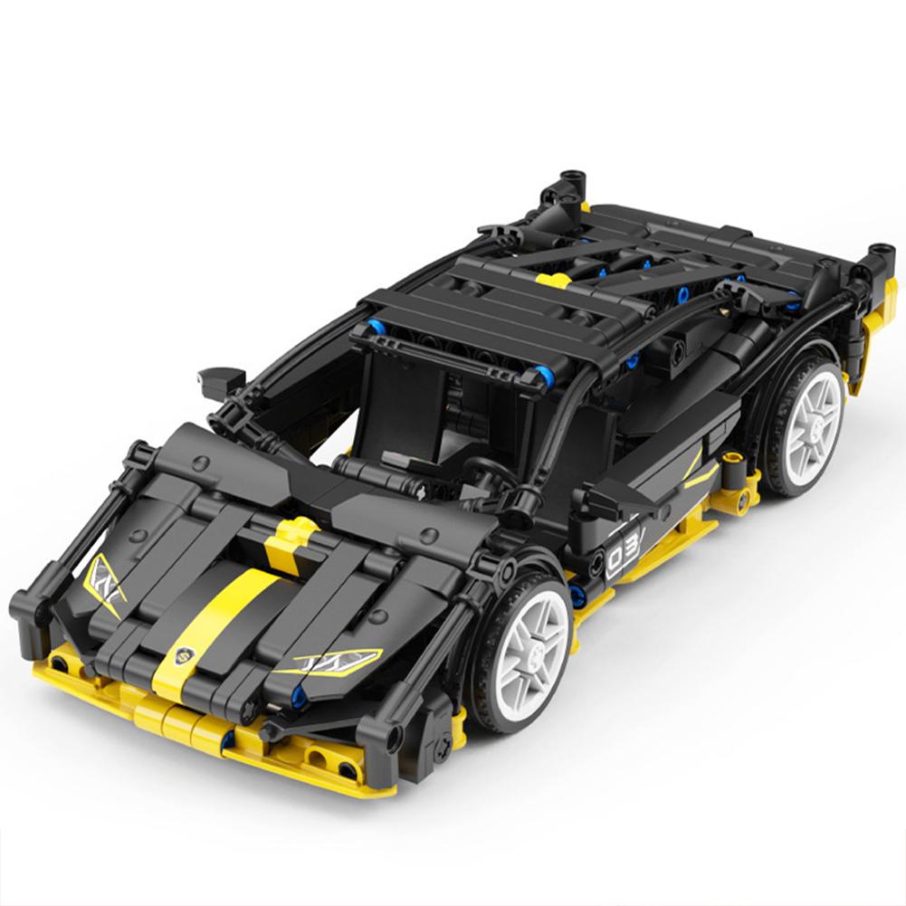 Machinery Pull Back Sports Car Building Blocks Toys Small Particle Bricks Racing Vehicle Assembled Model Holiday Gifts For Boy