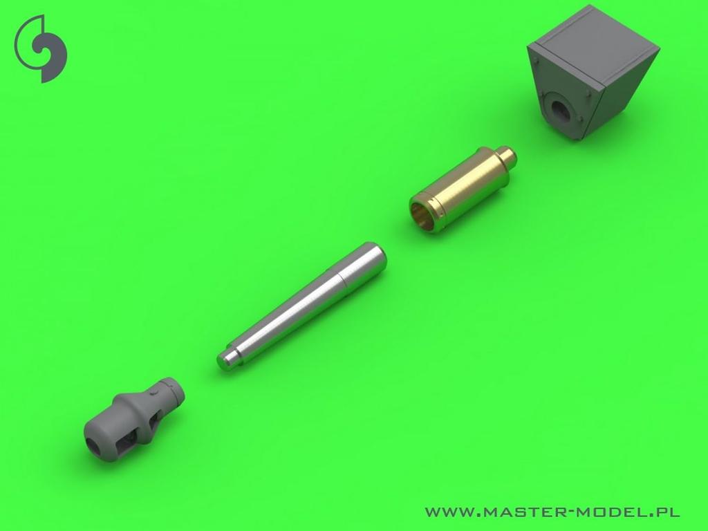 Master Model II wojny światowej niemieckiego działa StuH 42 z hamulcem wylotowym i jarzmem, haubica szturmowa, plastikowe części do modelu 1/72 10,5 cm L/28 (dla 42) GM-72-040 (Zbiornik)