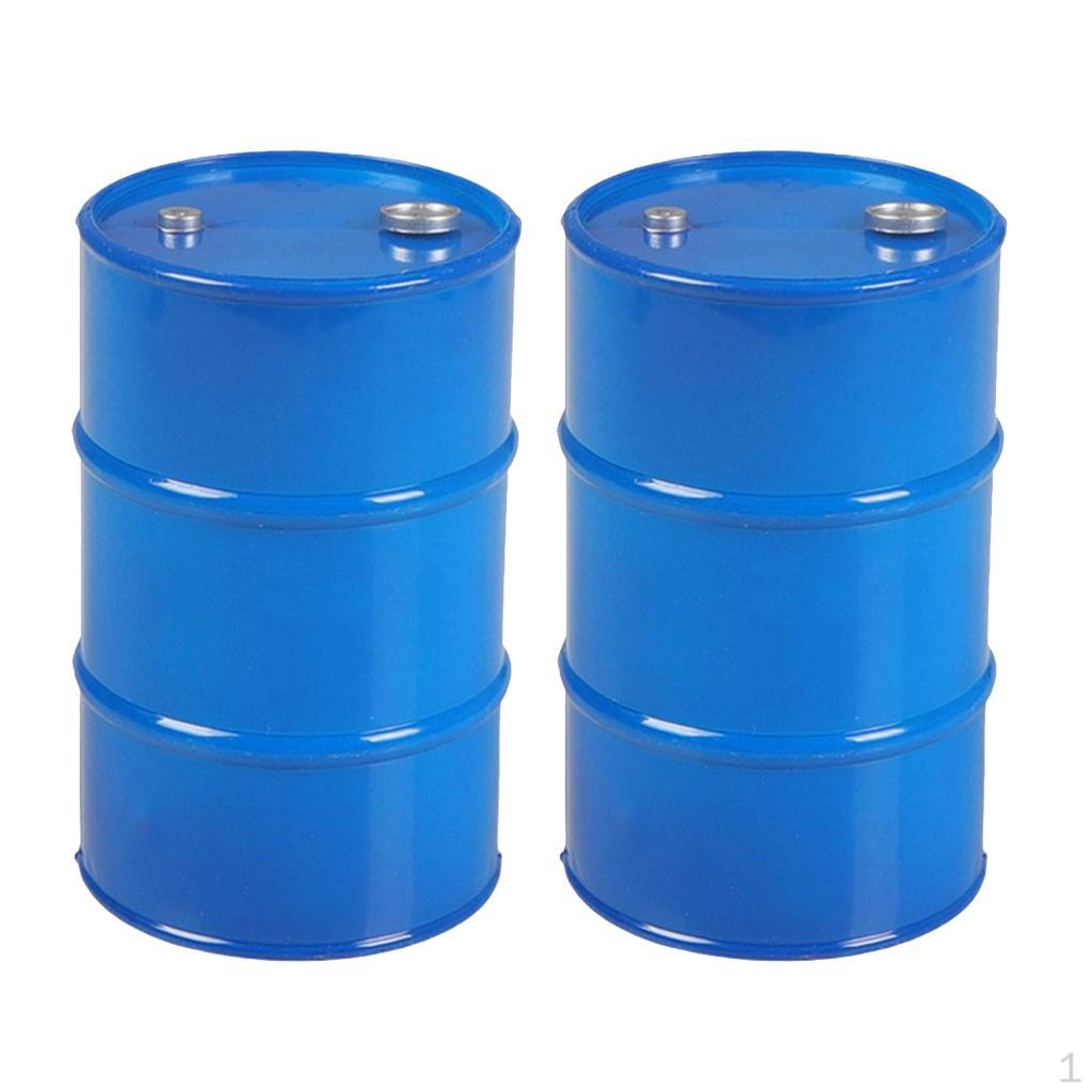 

2pcs 1:10 Scale RC Remote Control crawler Car Truck Oil Barrel Drum