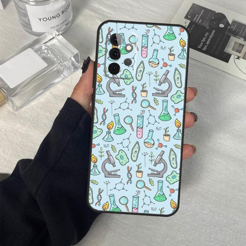 Vintage Chemistry Laboratory Case For Samsung Galaxy A06 A16 A26 A36 A56 A53 A32 A52 A33 A13 A55 A35 A15 A14 A34 A54 A17