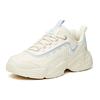 New Anta Life Collection Shock Absorbers Slip Resistant Abrasion Resistant Low top Chunky Sneakers Women's White Blue 92938862-12