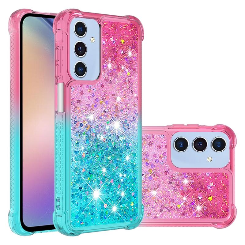 For Samsung Galaxy A17 Case A 17 5G SM-A176B Cover Glitter Quicksand Dynamic Liquid Case For Funda Samsung A17 Phone Cover Coque