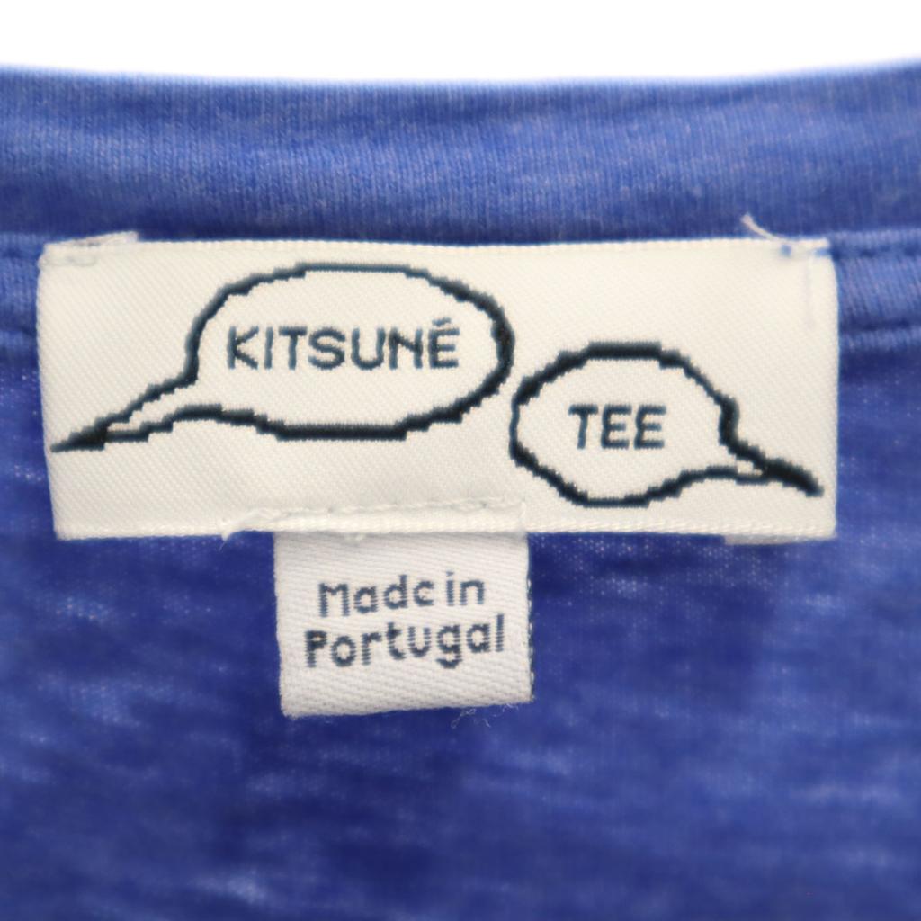 KITSUNE Made in Portugal Short sleeve T-shirt S blue Men's Used