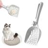 Cat Litter Scoop with Ergonomic Long Handle Non-stick Slotted Litter Scooper Portable Poop Sifting Shovel Sifter Pet Supplies